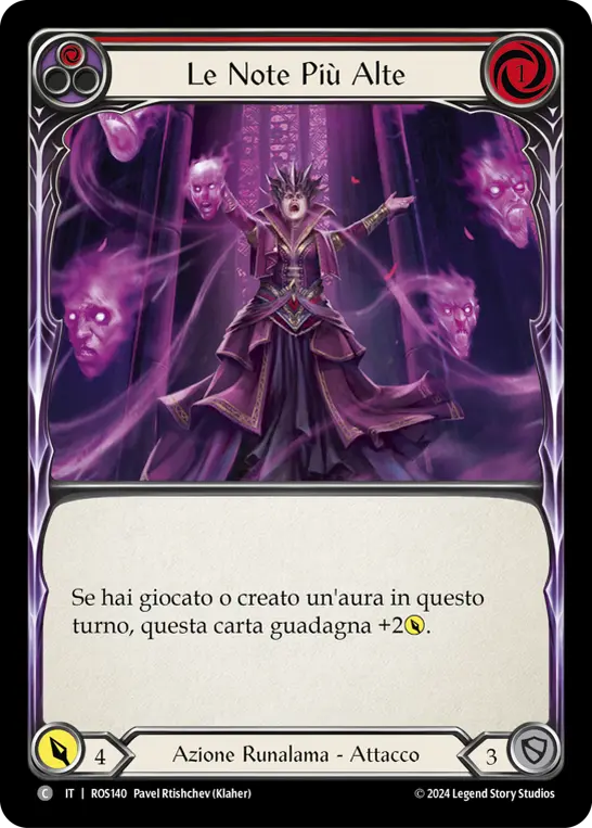 Card: Hit the High Notes (red)