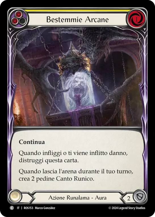 Card: Arcane Cussing (yel)