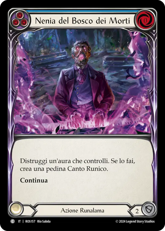 Card: Deadwood Dirge (blu)