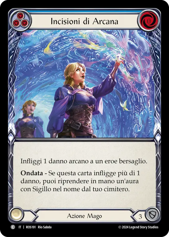 Card: Etchings of Arcana (blu)