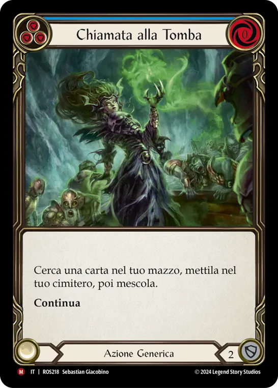Card: Call to the Grave (blu)