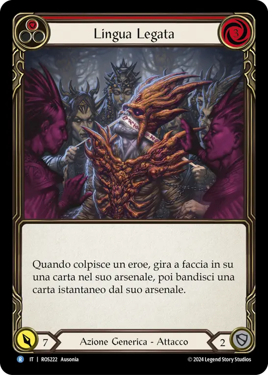 Card: Tongue Tied (red)