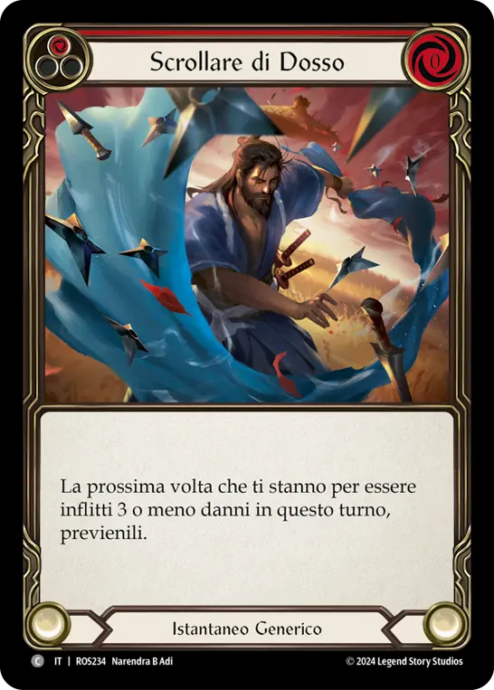 Card: Brush Off (red)