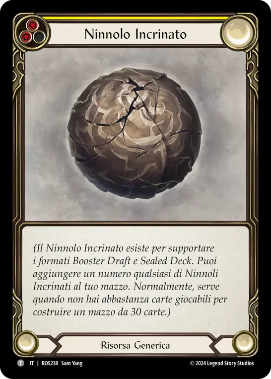 Card: Cracked Bauble (yel)