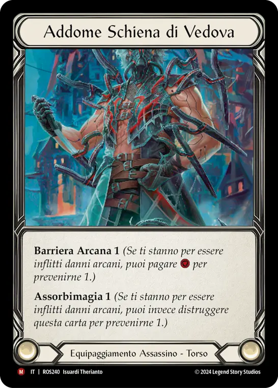 Card: Widow Back Abdomen