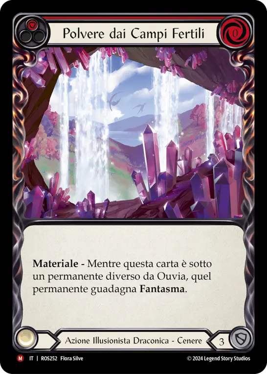 Card: Dust from the Fertile Fields (red)