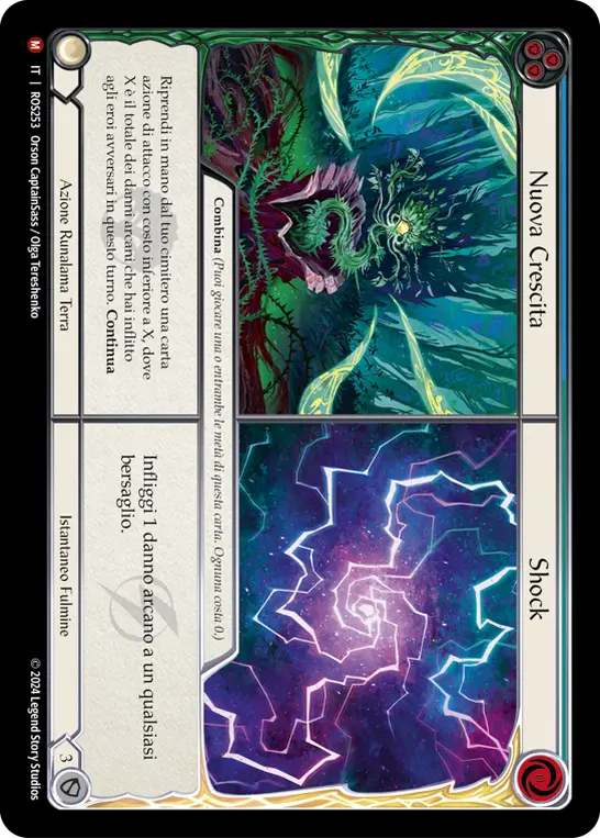 Card: Regrowth||Shock (blu)