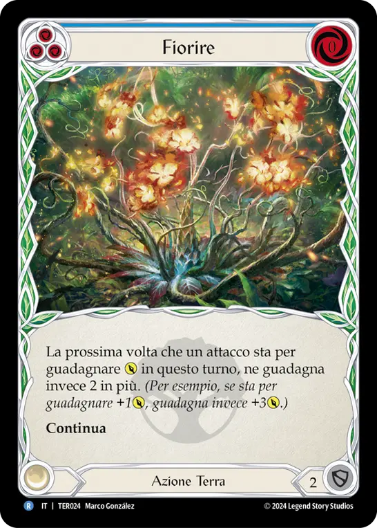 Card: Flourish (blu)