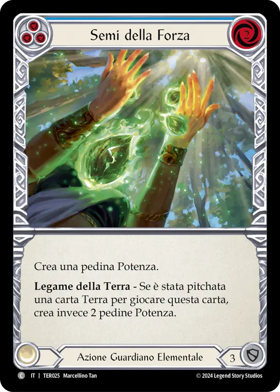 Card: Seeds of Strength (blu)
