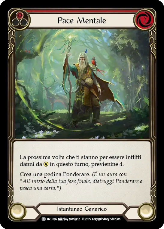 Card: Peace of Mind (red)