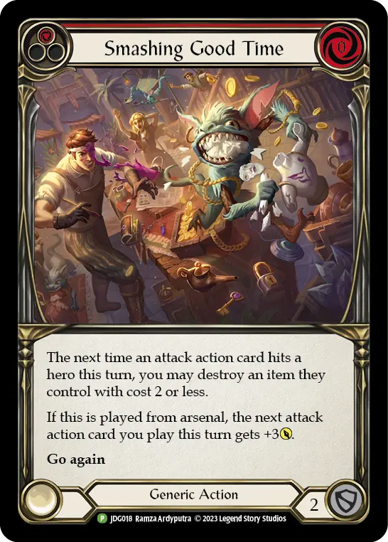 Card: Smashing Good Time (red)
