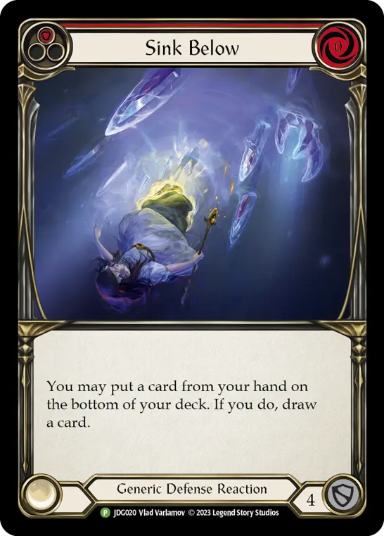 Card: Sink Below (red)