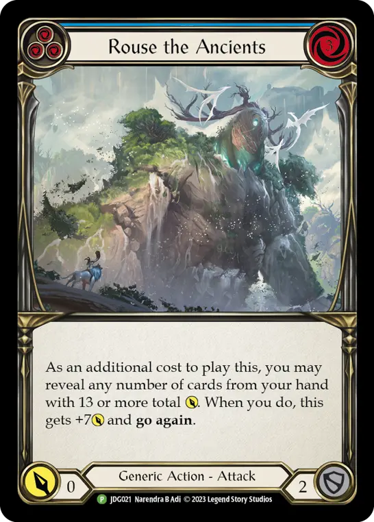 Card: Rouse the Ancients (blu)