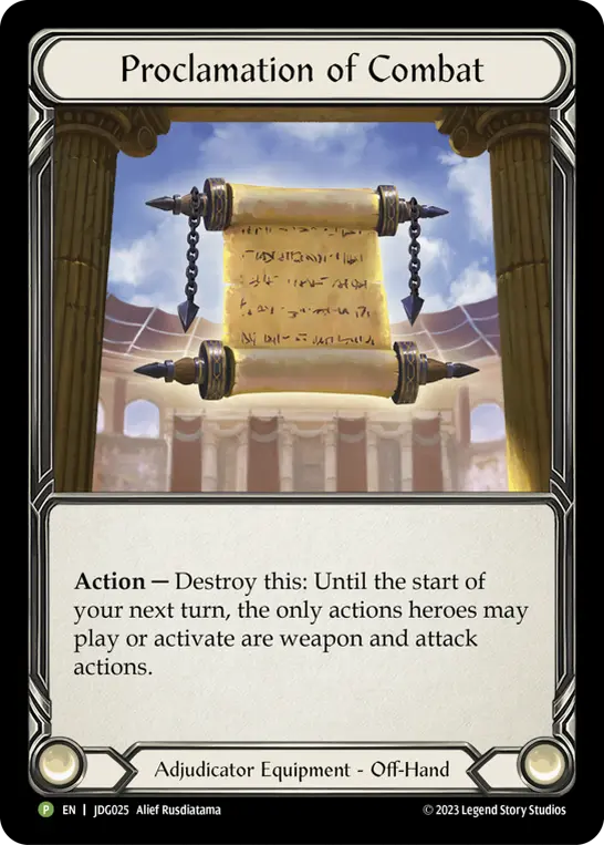 Card: Proclamation of Combat