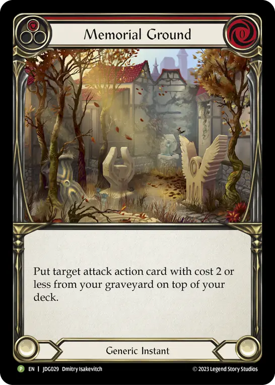 Card: Memorial Ground (red)
