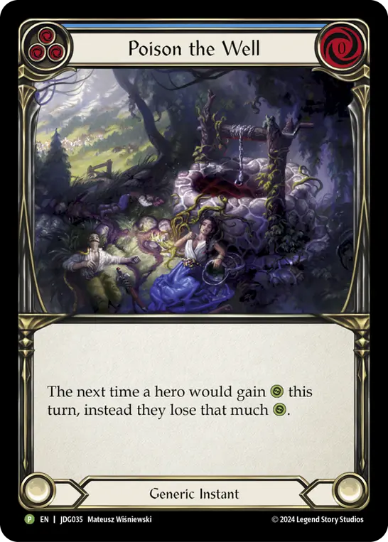 Card: Poison the Well (blu)