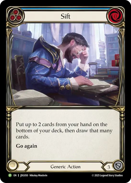 Card: Sift (blu)
