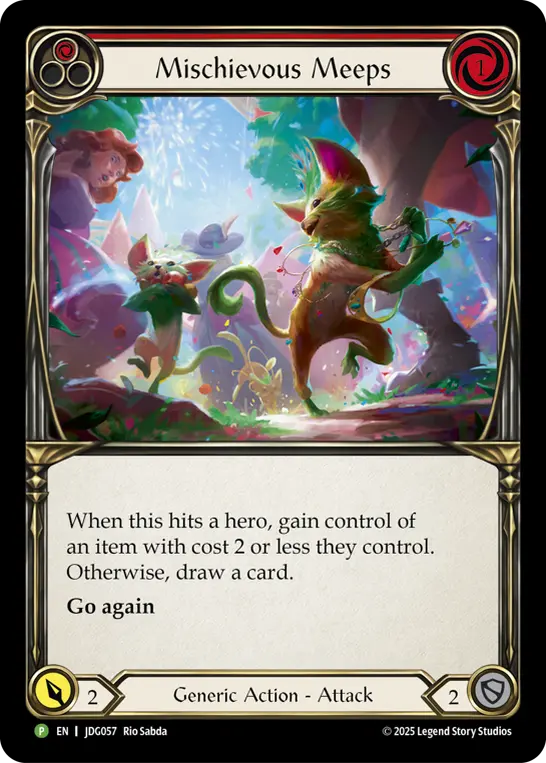 Card: Mischievous Meeps (red)