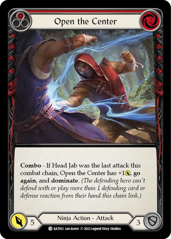 Card: Open the Center (red)