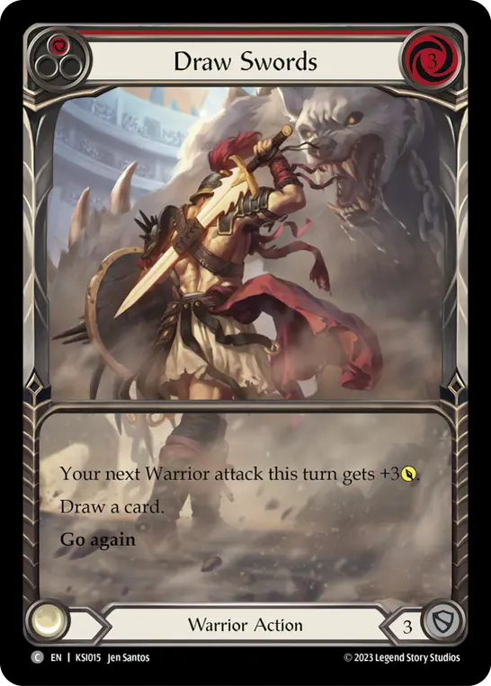 Card: Draw Swords (red)
