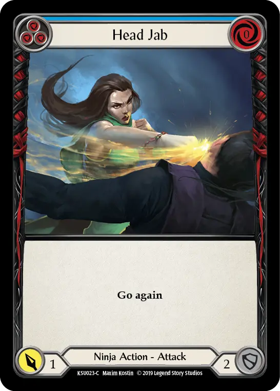 Card: Head Jab (blu)