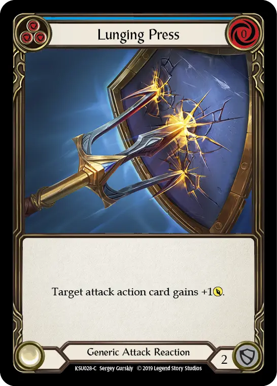 Card: Lunging Press (blu)