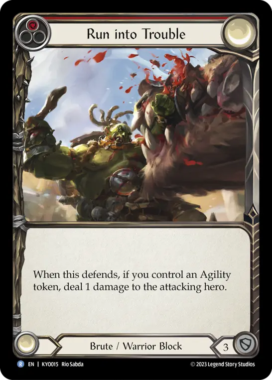 Card: Run into Trouble (red)