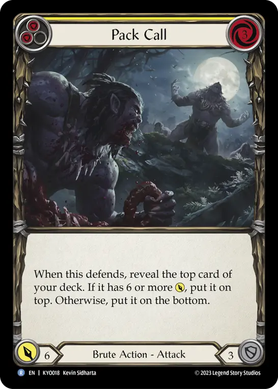 Card: Pack Call (yel)