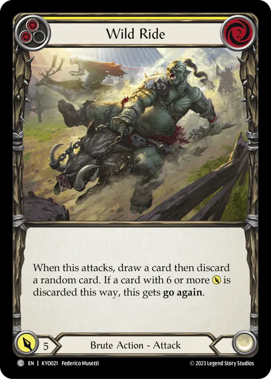 Card: Wild Ride (yel)