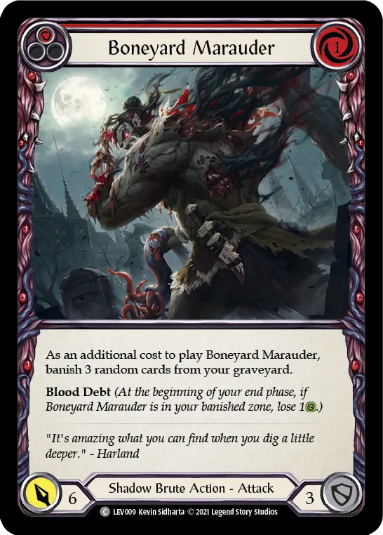 Card: Boneyard Marauder (red)
