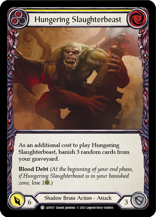 Card: Hungering Slaughterbeast (yel)