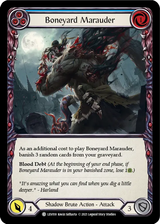 Card: Boneyard Marauder (blu)