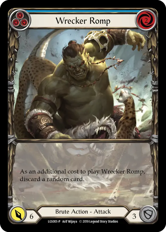 Card: Wrecker Romp (blu)