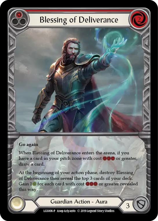 Card: Blessing of Deliverance (red)