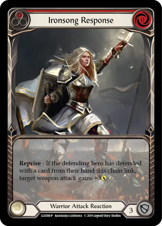Card: Ironsong Response (red)