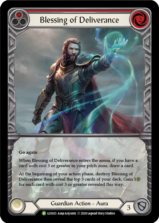 Card: Blessing of Deliverance (red)