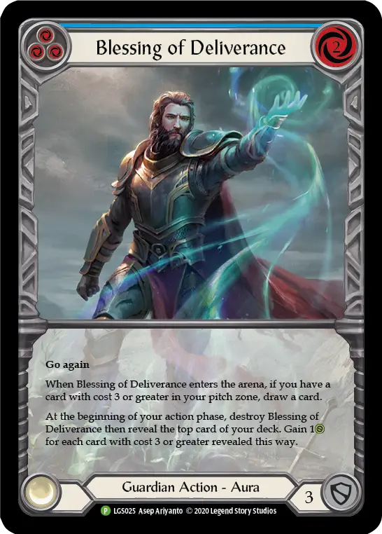 Card: Blessing of Deliverance (blu)