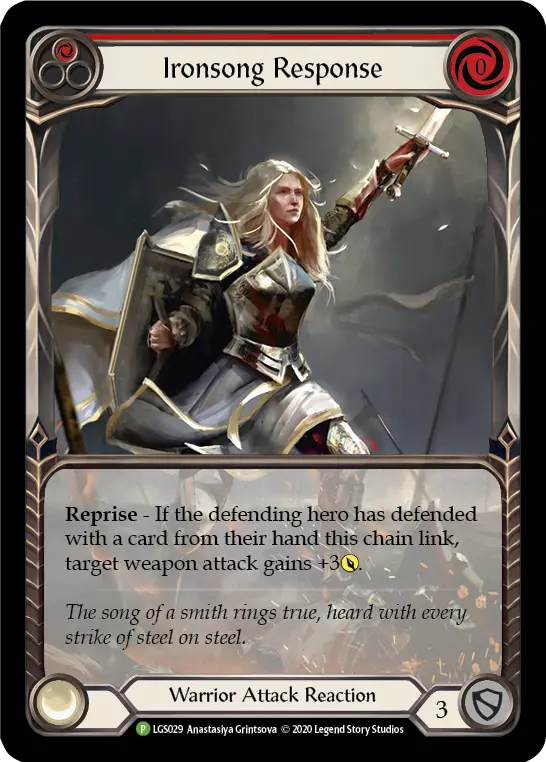 Card: Ironsong Response (red)
