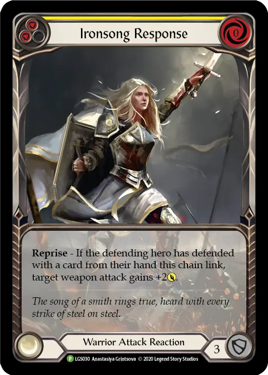 Card: Ironsong Response (yel)