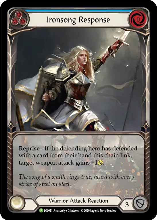 Card: Ironsong Response (blu)