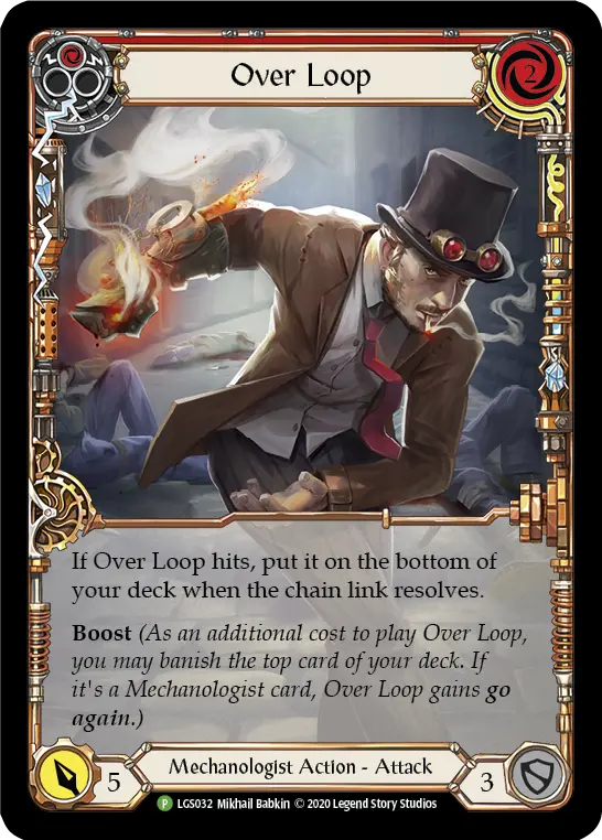Card: Over Loop (red)