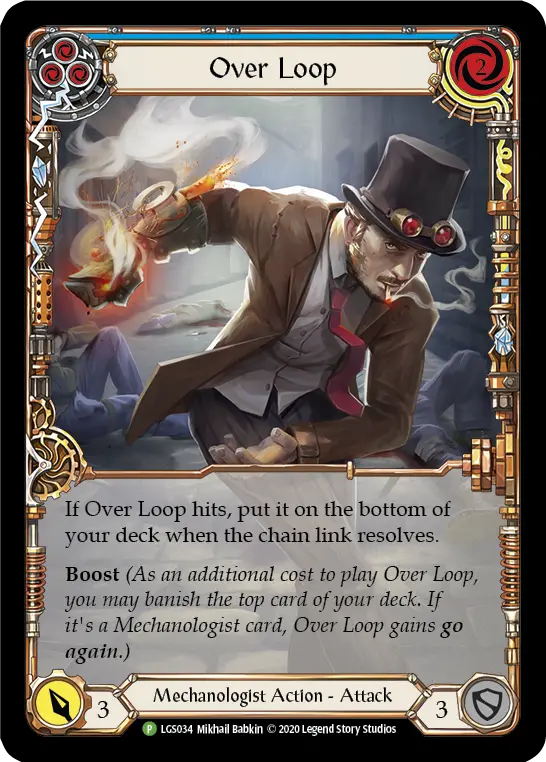 Card: Over Loop (blu)