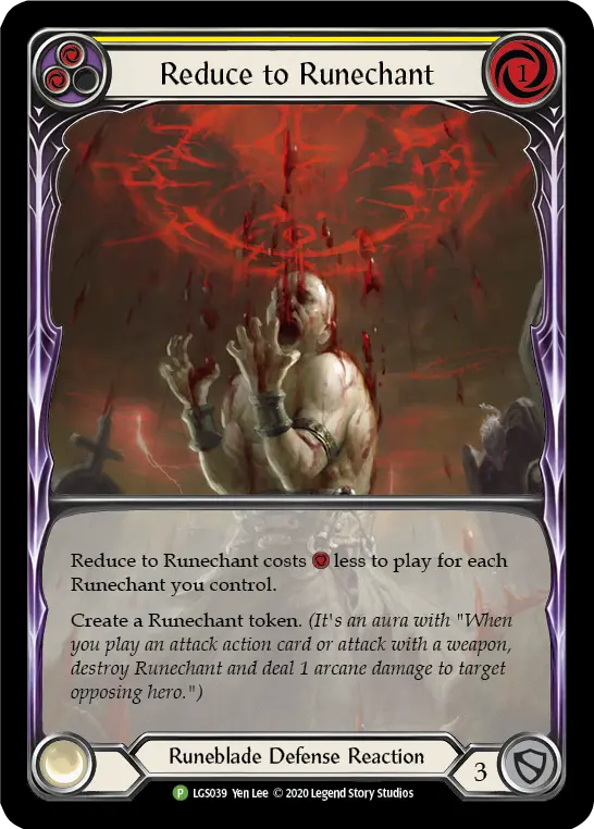 Card: Reduce to Runechant (yel)