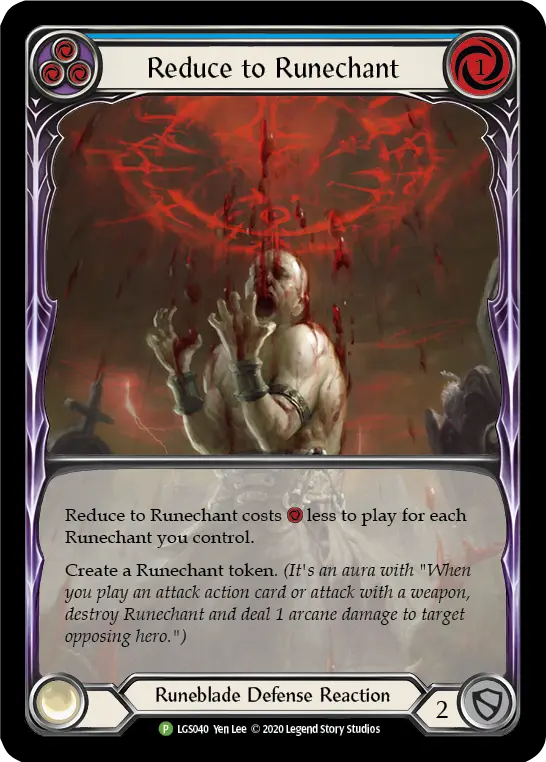 Card: Reduce to Runechant (blu)