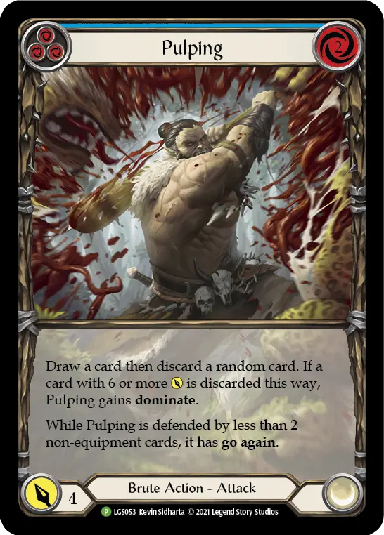 Card: Pulping (blu)