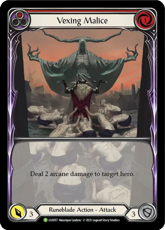 Card: Vexing Malice (red)