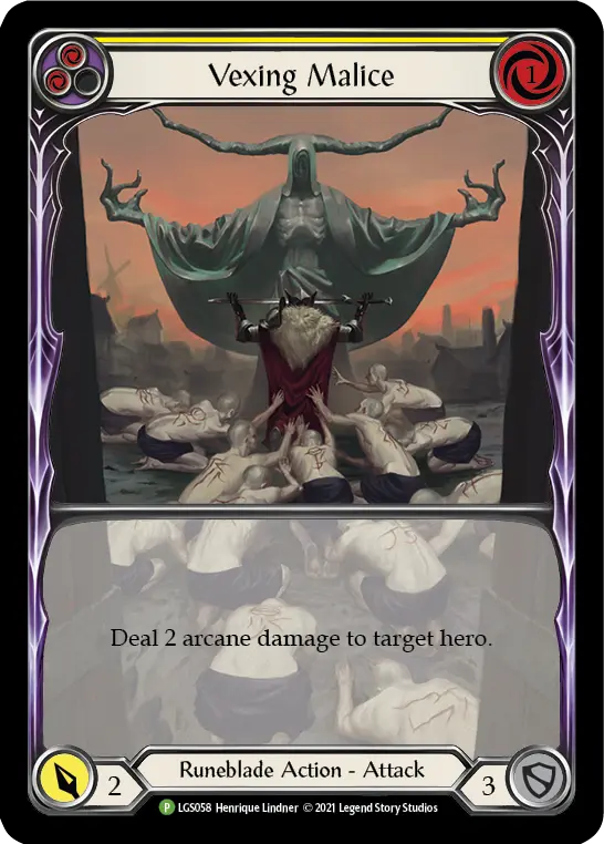 Card: Vexing Malice (yel)