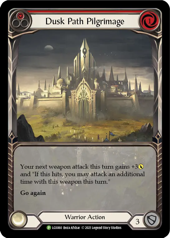 Card: Dusk Path Pilgrimage (red)
