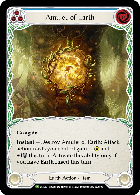 Card: Amulet of Earth (blu)