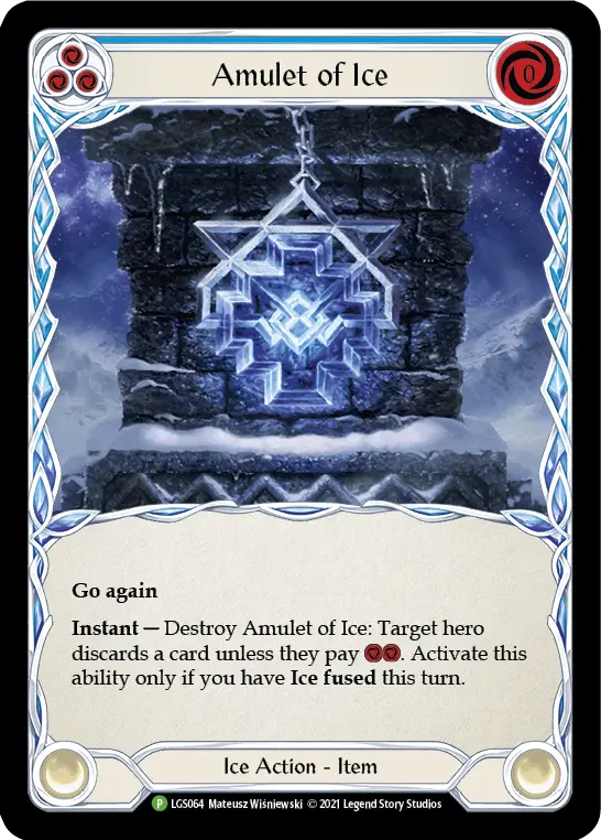 Card: Amulet of Ice (blu)